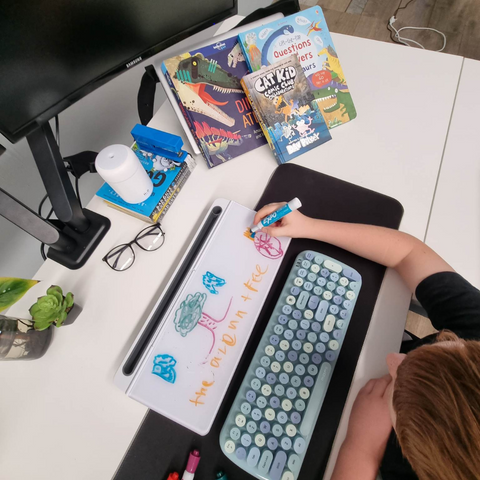 Desktop Whiteboard with Storage | Fun & Functional Workspace Organiser