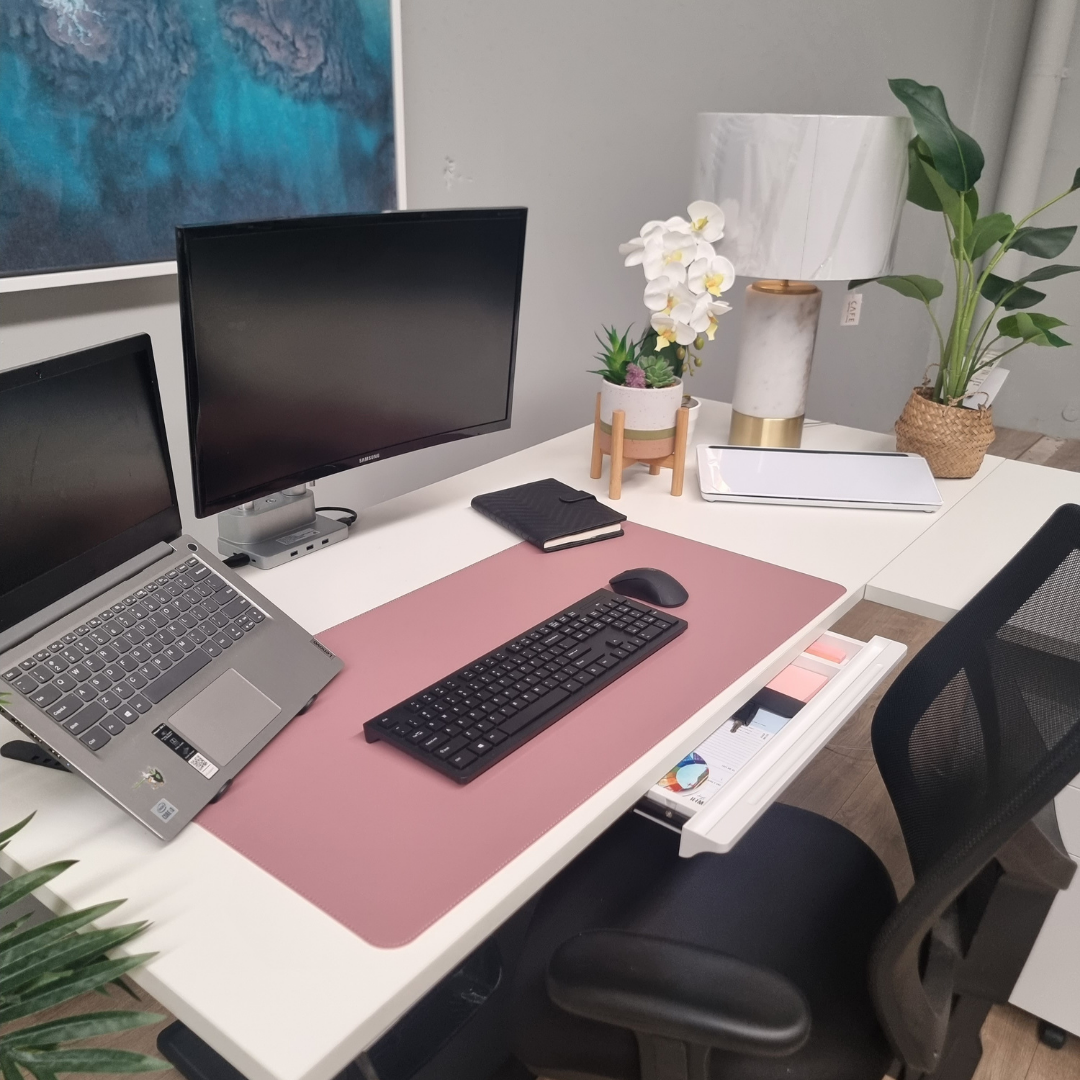 Under desk Sit Stand Drawer - slim Black or white
