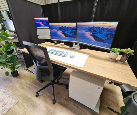 Electric Single-Motor Sit-Stand Desk 1200 or 1500 x 750 mm