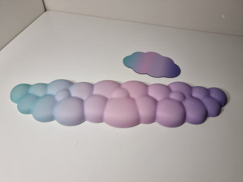 Rainbow Cloud Ergo Wrist Pad Set