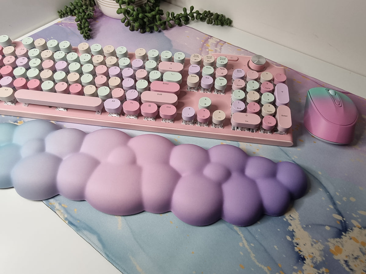 Rainbow Cloud Ergo Wrist Pad Set