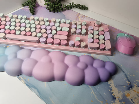 Rainbow Cloud Ergo Wrist Pad Set