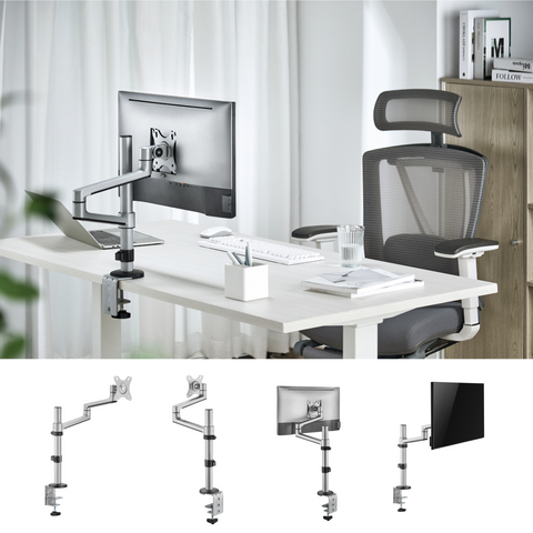Heavy-Duty Articulating Monitor Arm with Lifetime Guarantee