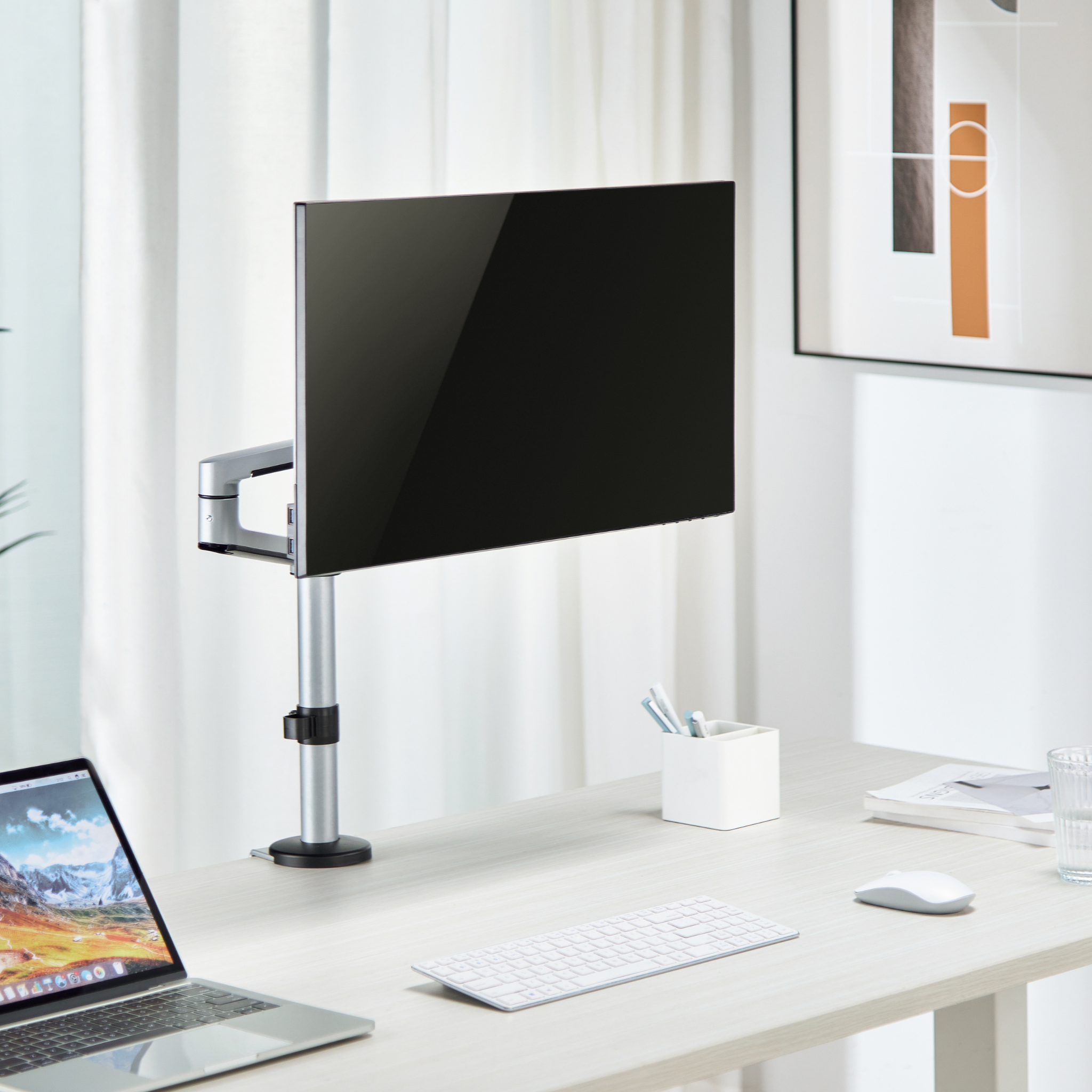 Premium Articulating Monitor Arm Single (Lifetime Warranty) - WFH