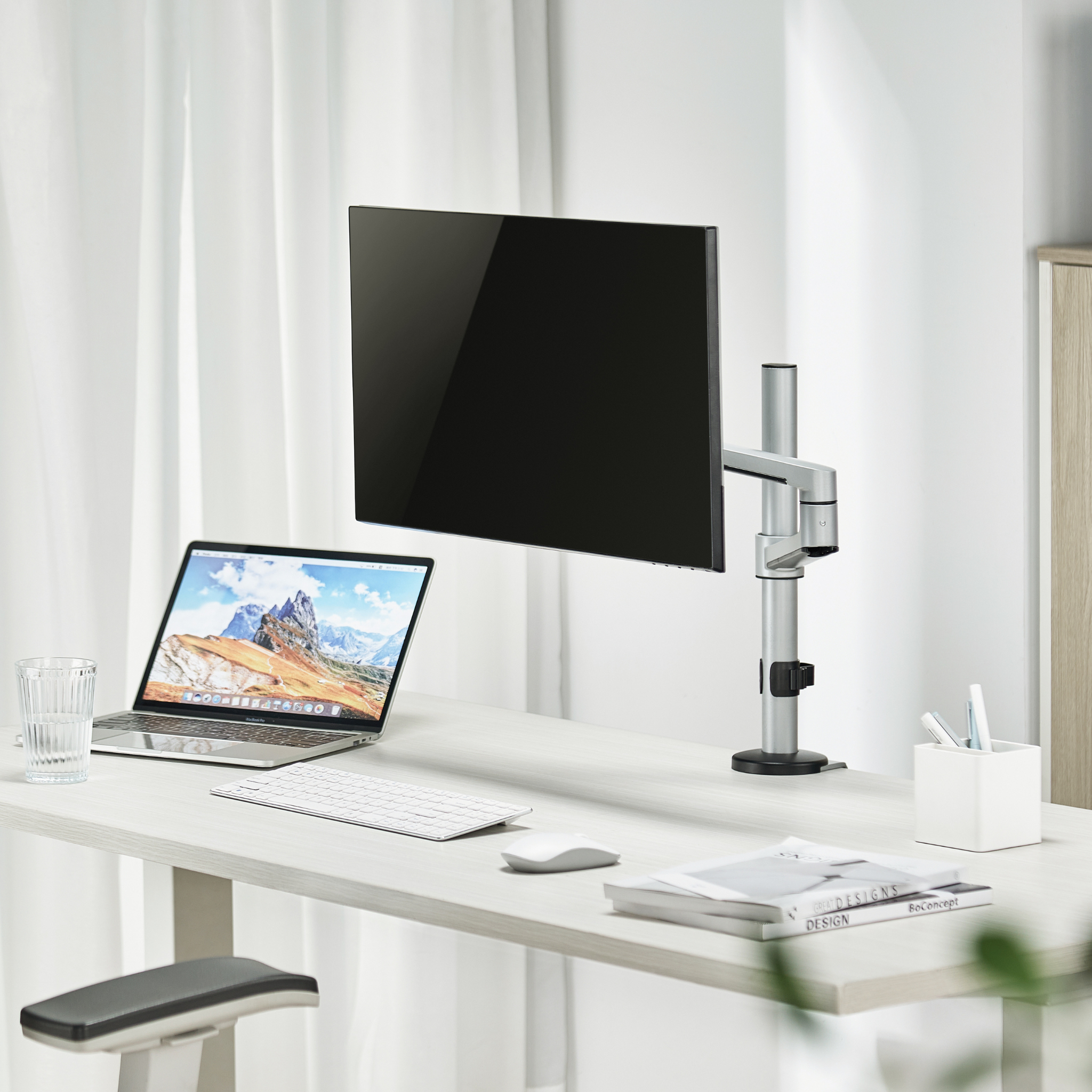 Premium Articulating Monitor Arm Single (Lifetime Warranty) - WFH