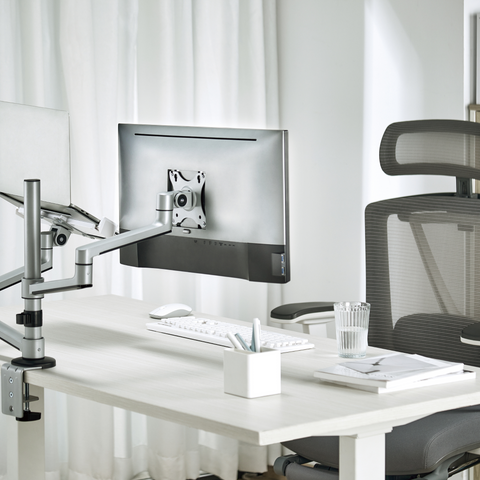 Premium Articulating Monitor Arm with Laptop Tray to suit 17" - 32" Monitors and 11.6" - 17.3" Laptops (Lifetime Warranty)