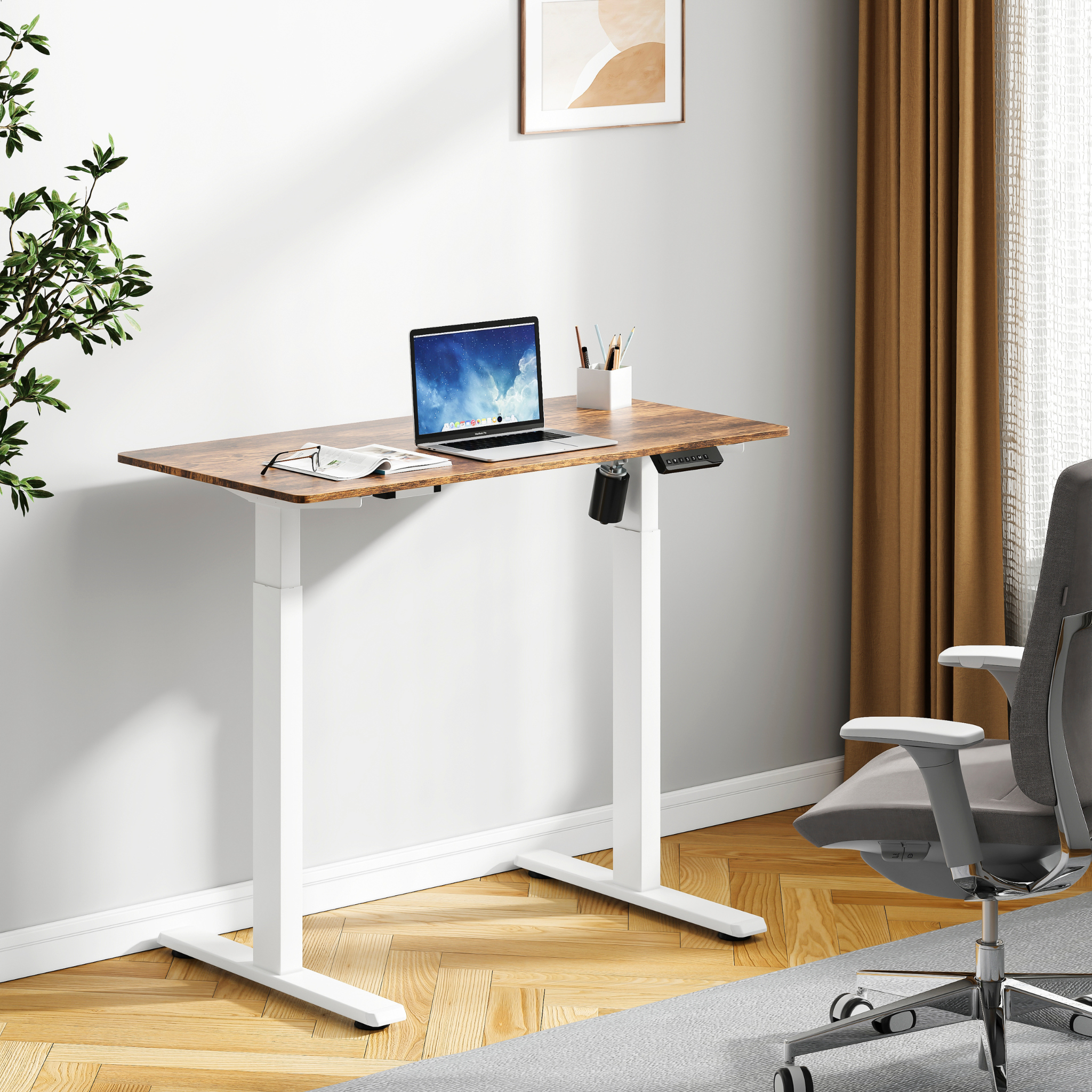 Officeworks adjustable height desk deals