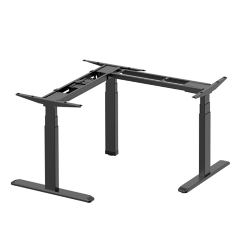 WFH06-33D Triple Motor L-Shape Electric Sit-Stand Desk | Office works Desks | L-shap desks in perth | Stand up desks | Sit stand desks in perth | Home Office Desks | WFH SHOP