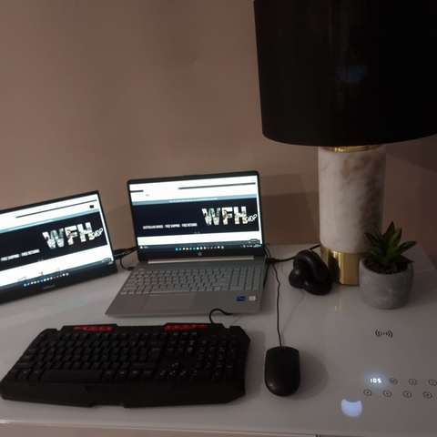 Ergonomic Sit Stand White Desk 1200 x 600