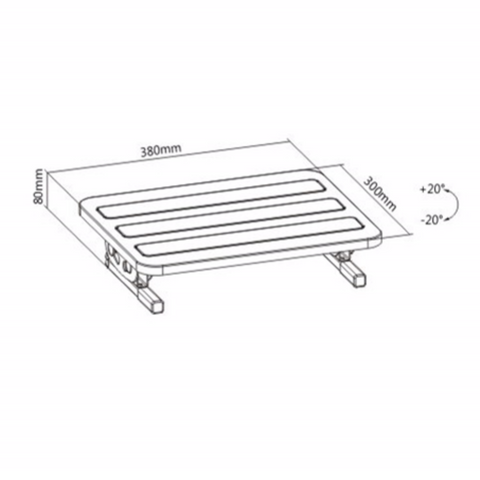Tiltable ergo Footrest